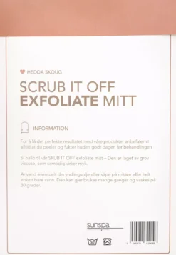 SunspaHedda Skoug X SunSpa Scrub It Off Exfoliate Mitt Rose