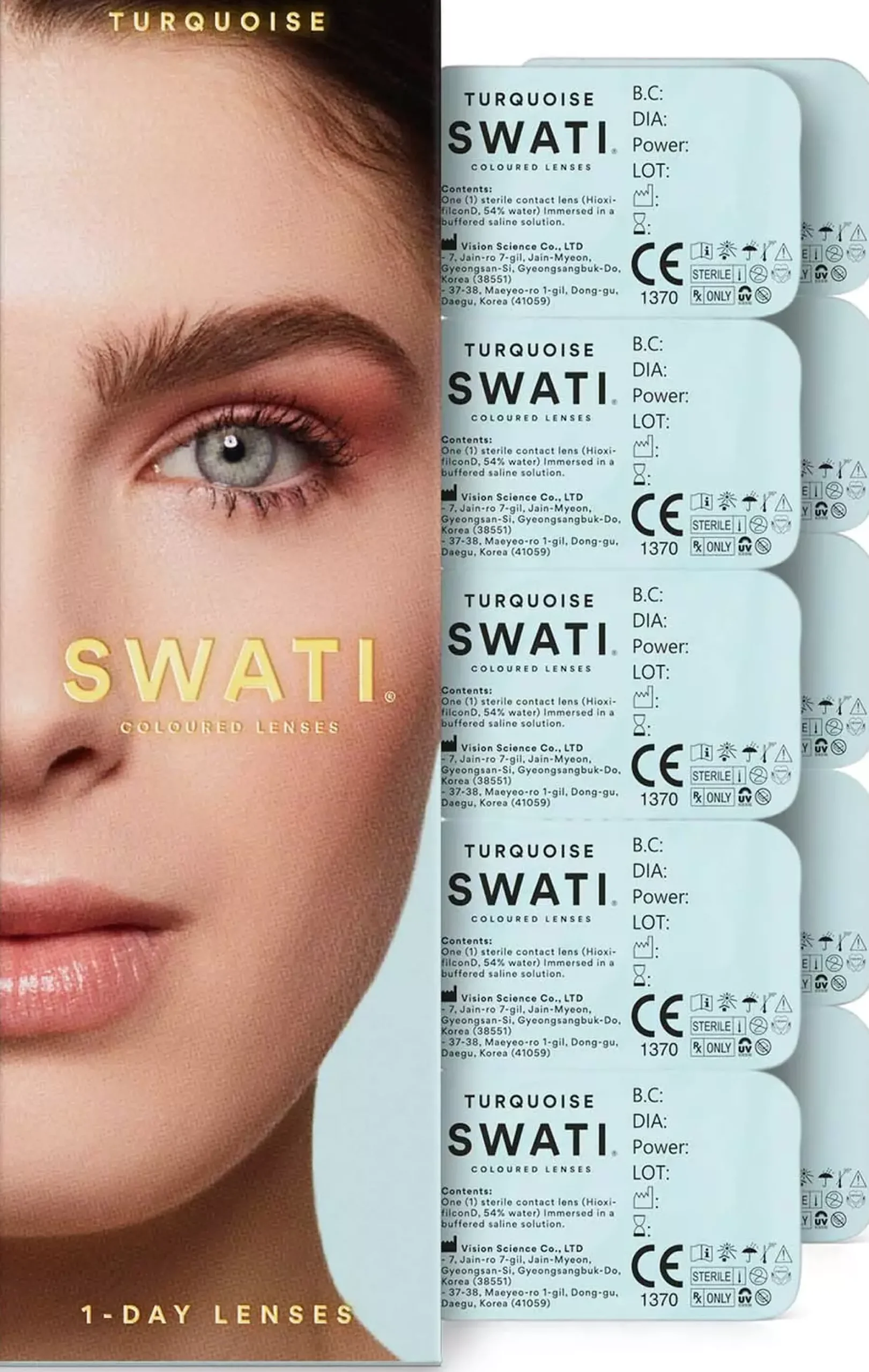 SWATI Cosmetics Daily Lenses Turquoise