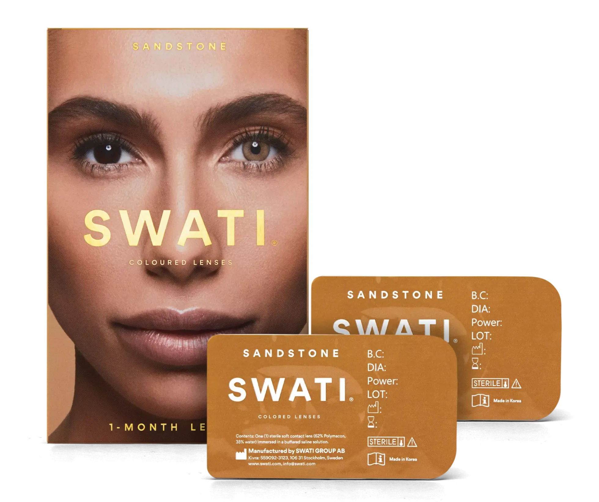SWATI Cosmetics 1 Month Lenses Sandstone