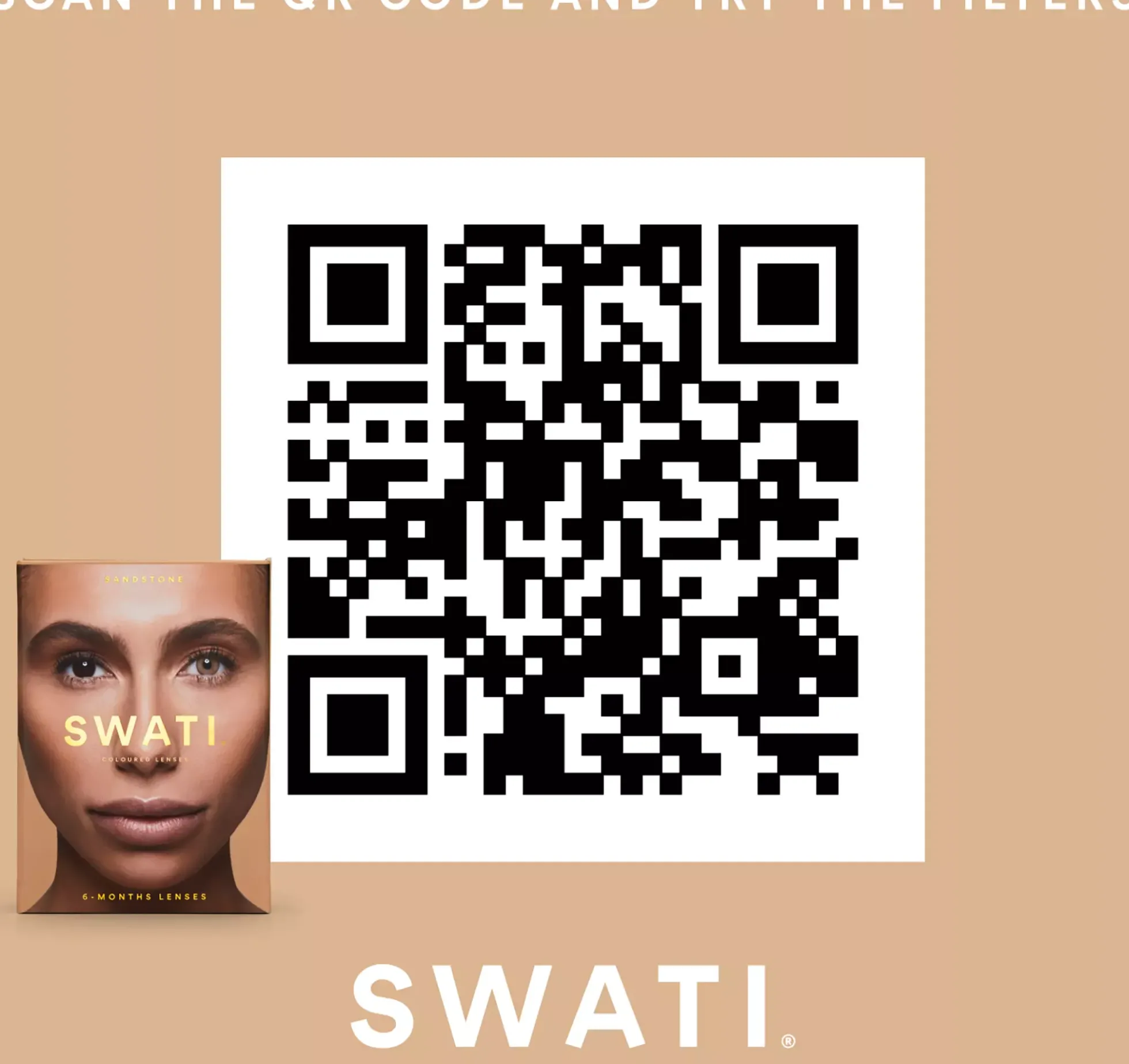 SWATI Cosmetics 6 Month Lenses Sandstone