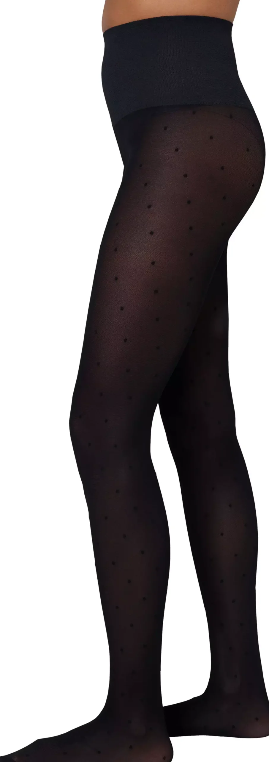 Swedish Stockings Doris Dot Tights Black L