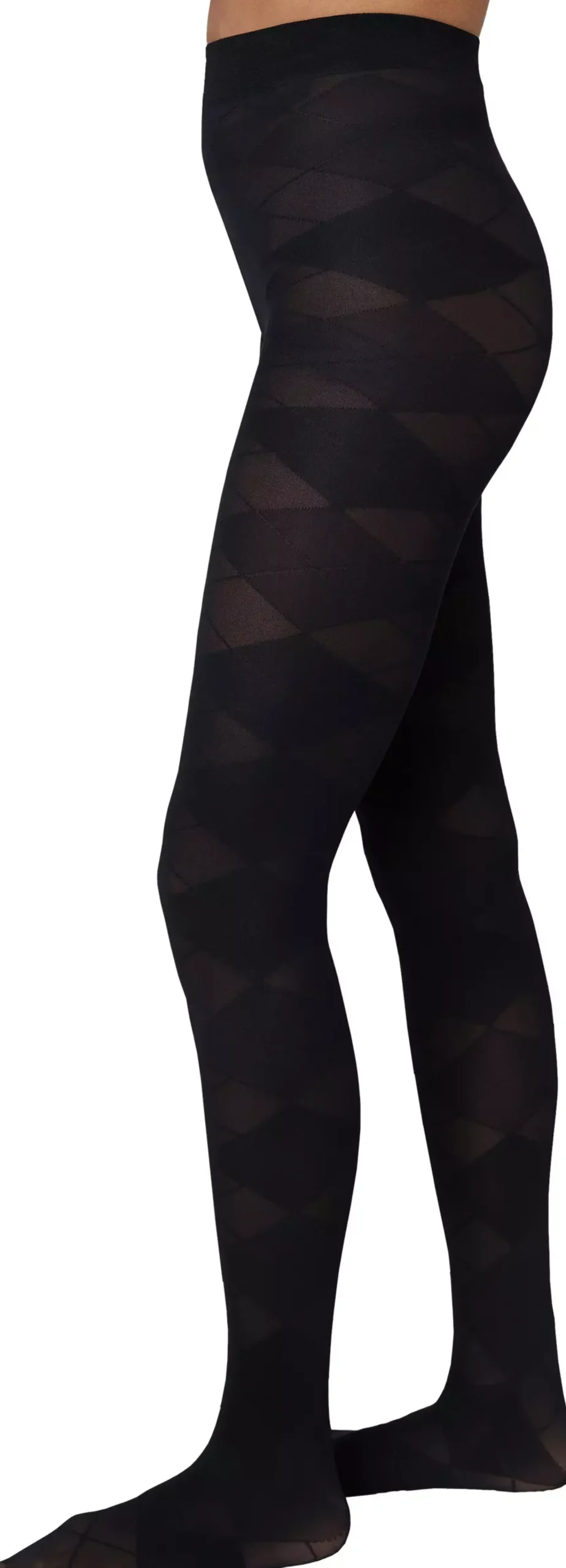 Swedish Stockings Rebecka Argyle Tights Black L