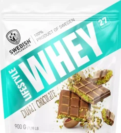 Swedish Supplements Lifestyle Whey Dubai Chocolate 900 g