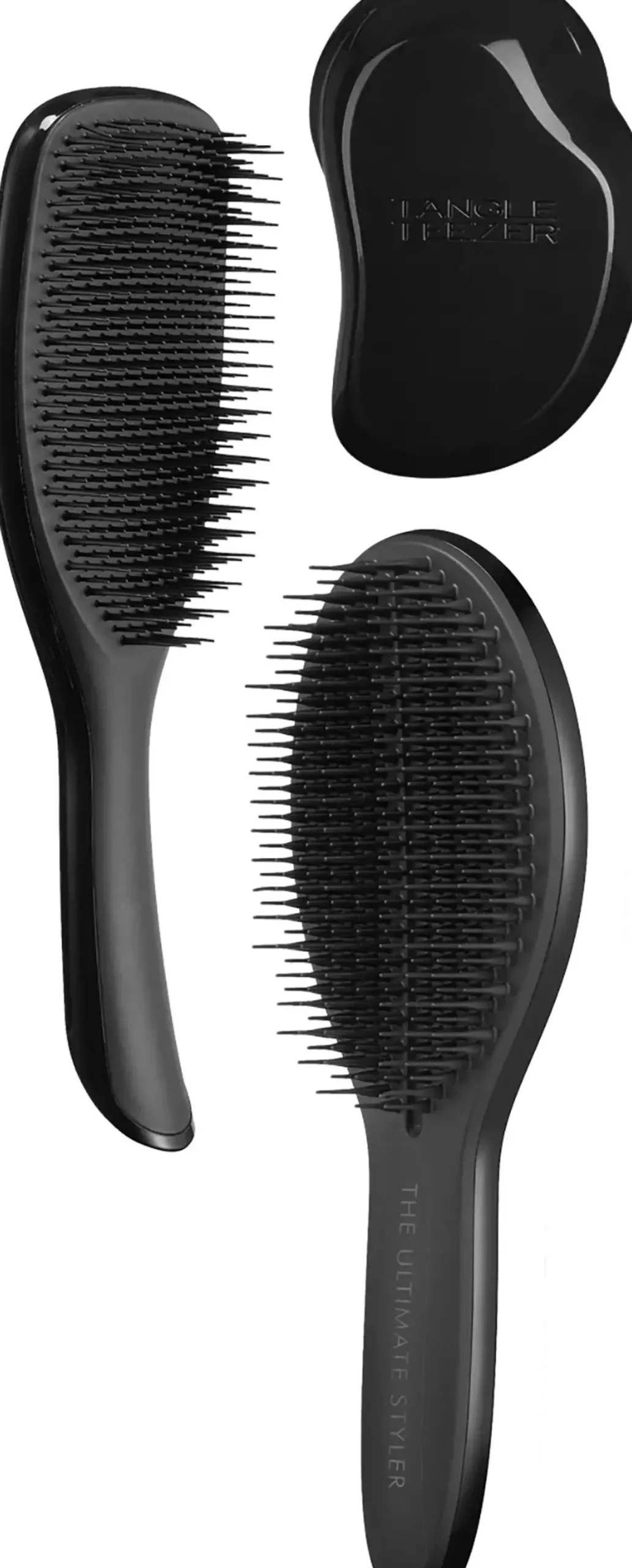 Tangle Teezer Black Bundle The Original & The Wet Detangler & The Ultimate Styler