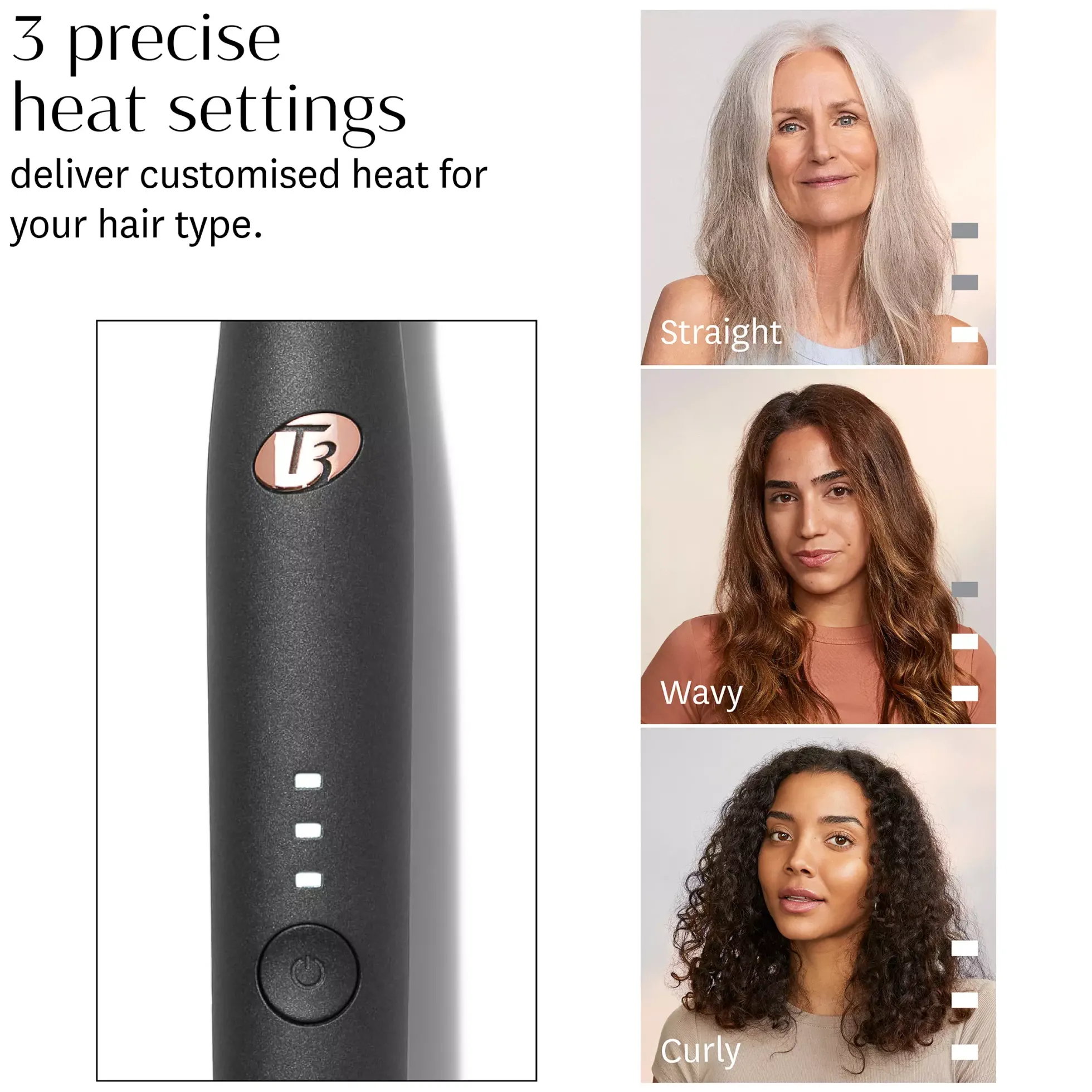 T3 Edge Heated smoothing & styling brush