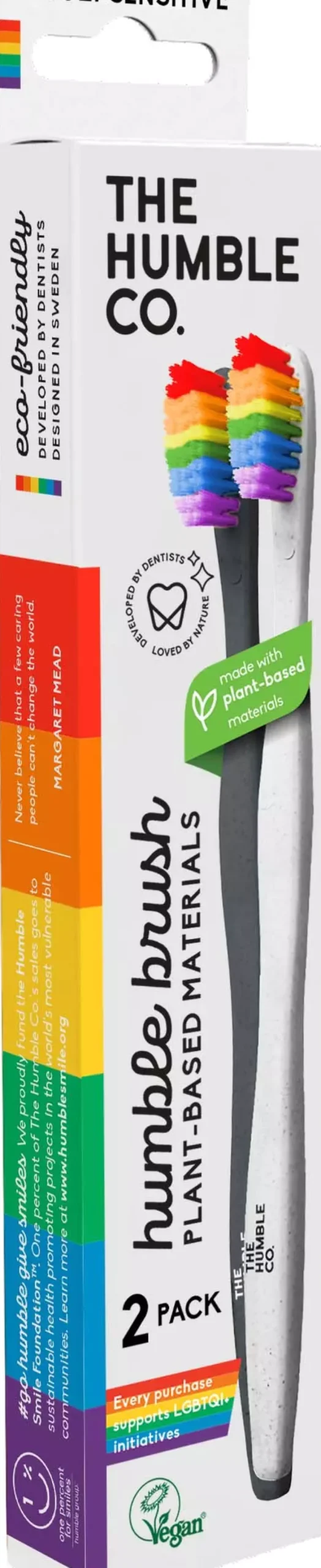 The Humble Co.Proud Edition Plant-based Toothbrush 2-pack Sensitive