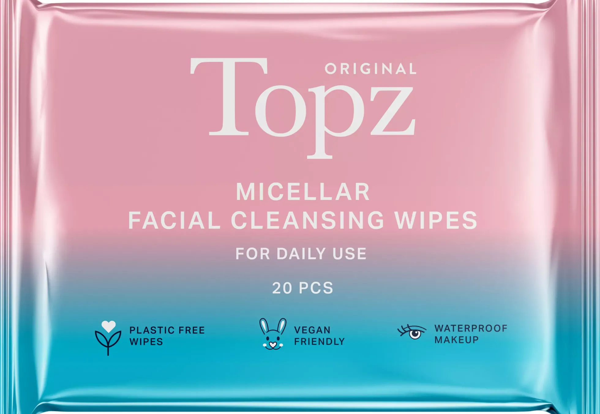 TopzDaily Micellar Facial Cleansing Wipes 20 st