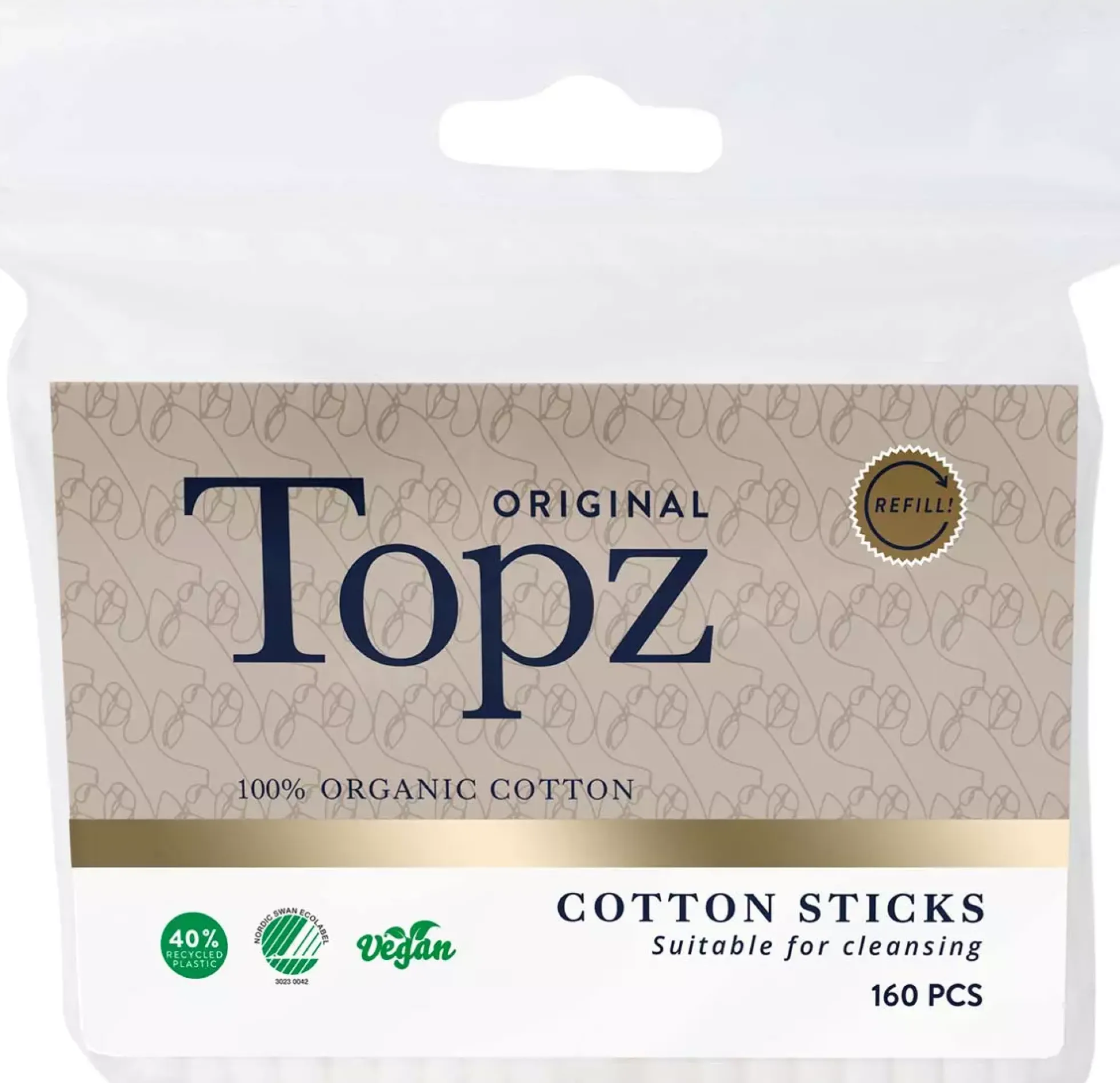 TopzPremium Refill Cotton Sticks 160 st