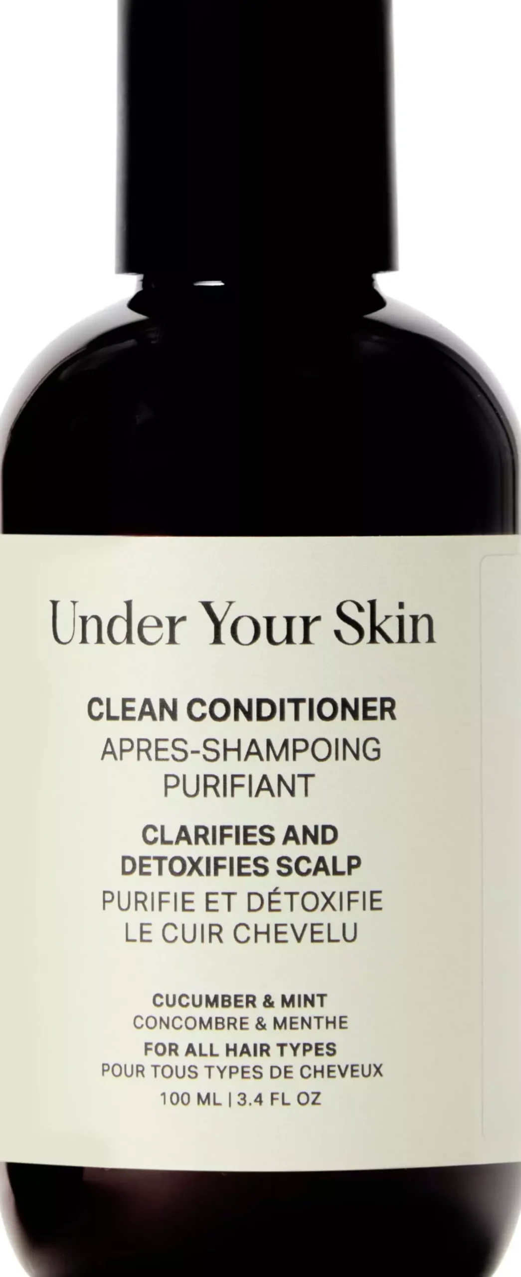 Under Your Skin Clean Detox Conditioner - Travel Size - Balancing and Clarifying 100 ml