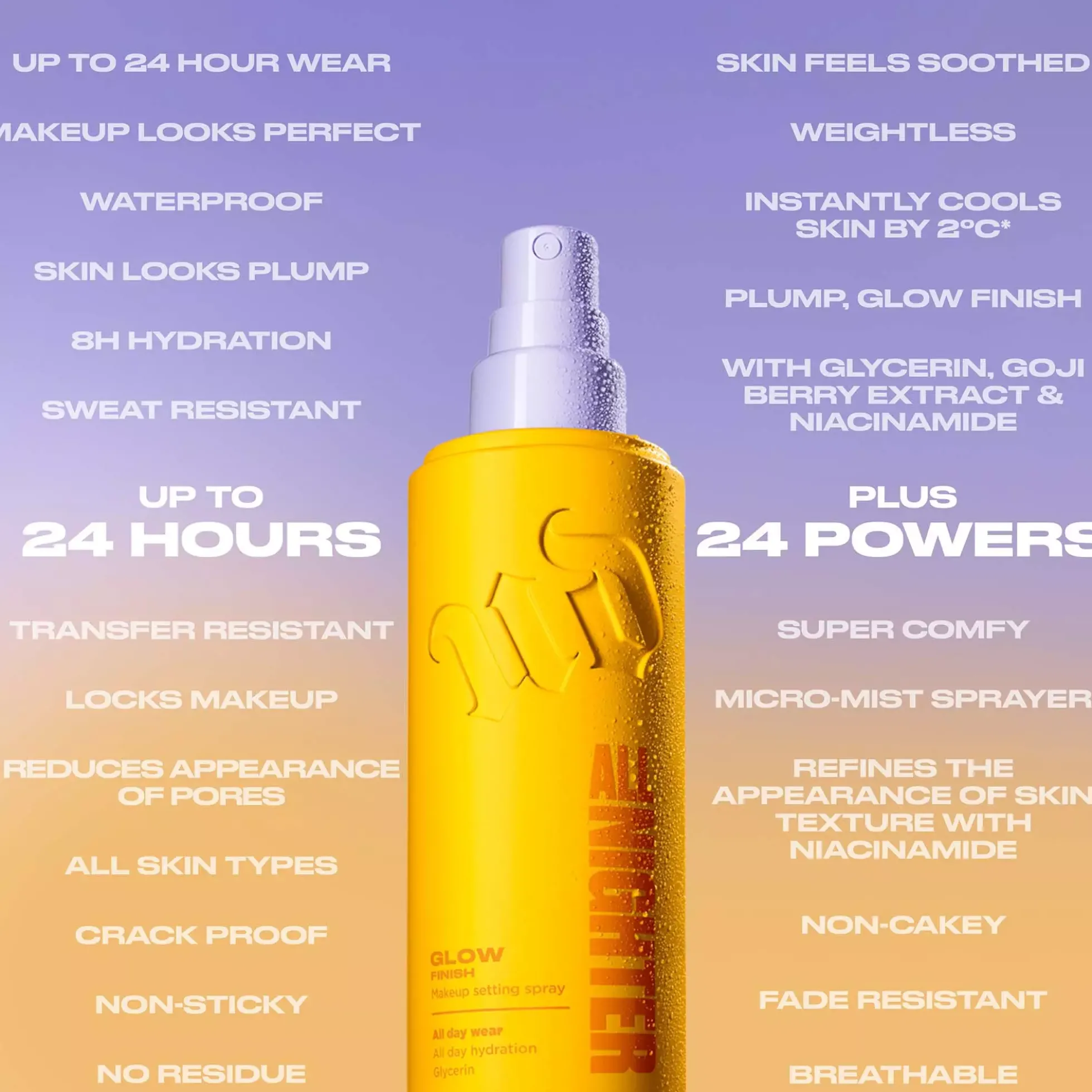 Urban Decay All Nighter Makeup Setting Spray Glow Finish 118 ml