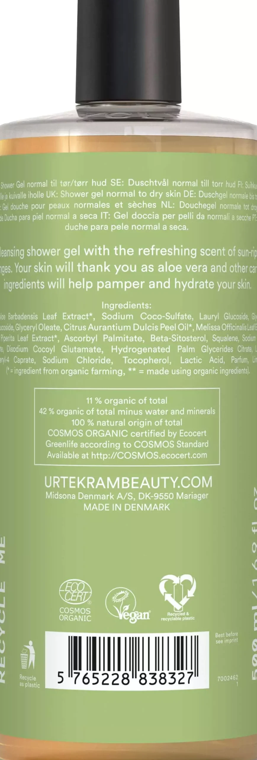 UrtekramAloe Vera Revitalizing Shower Gel 500 ml