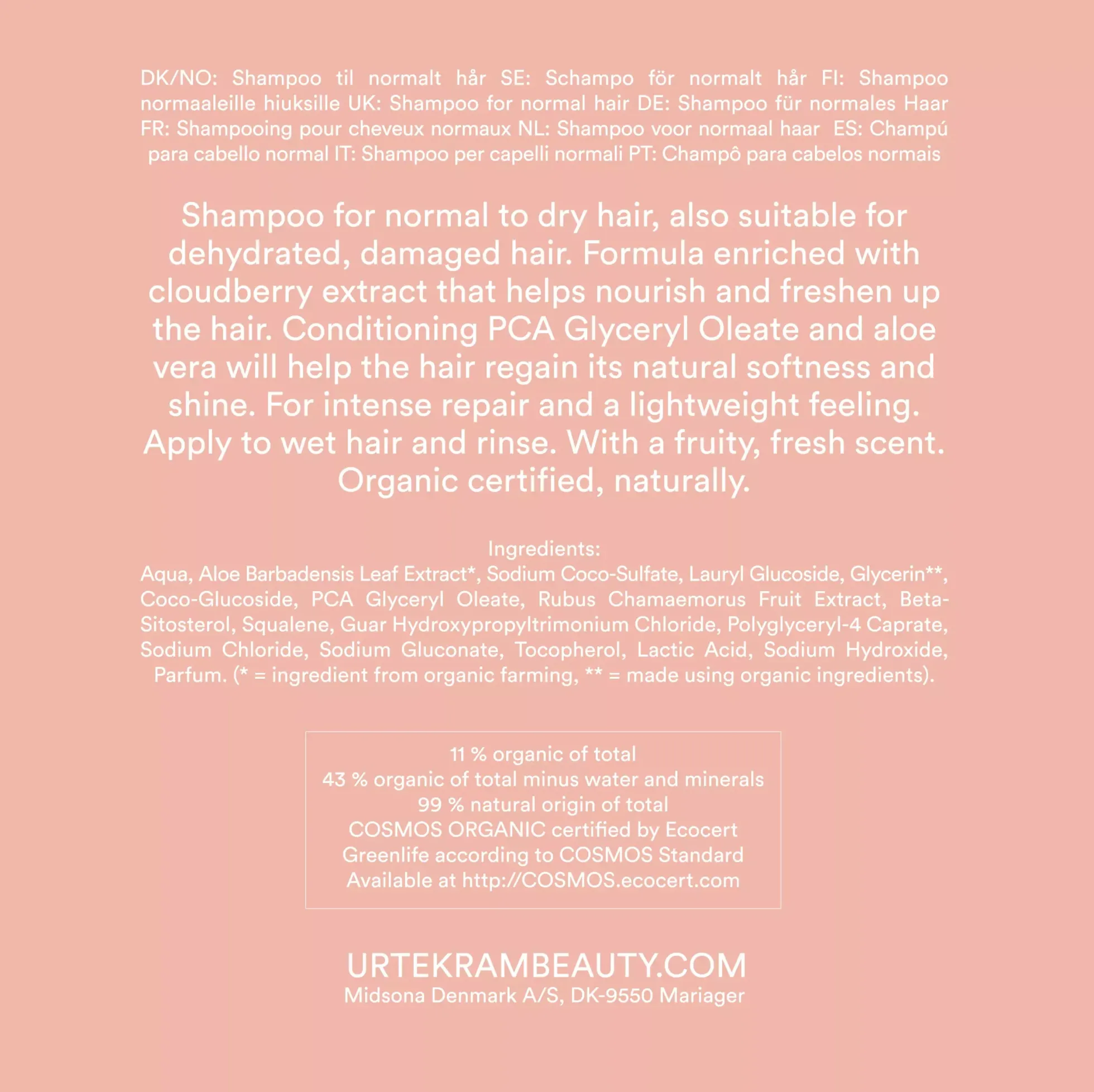 UrtekramNordic Berry Shampoo 500 ml