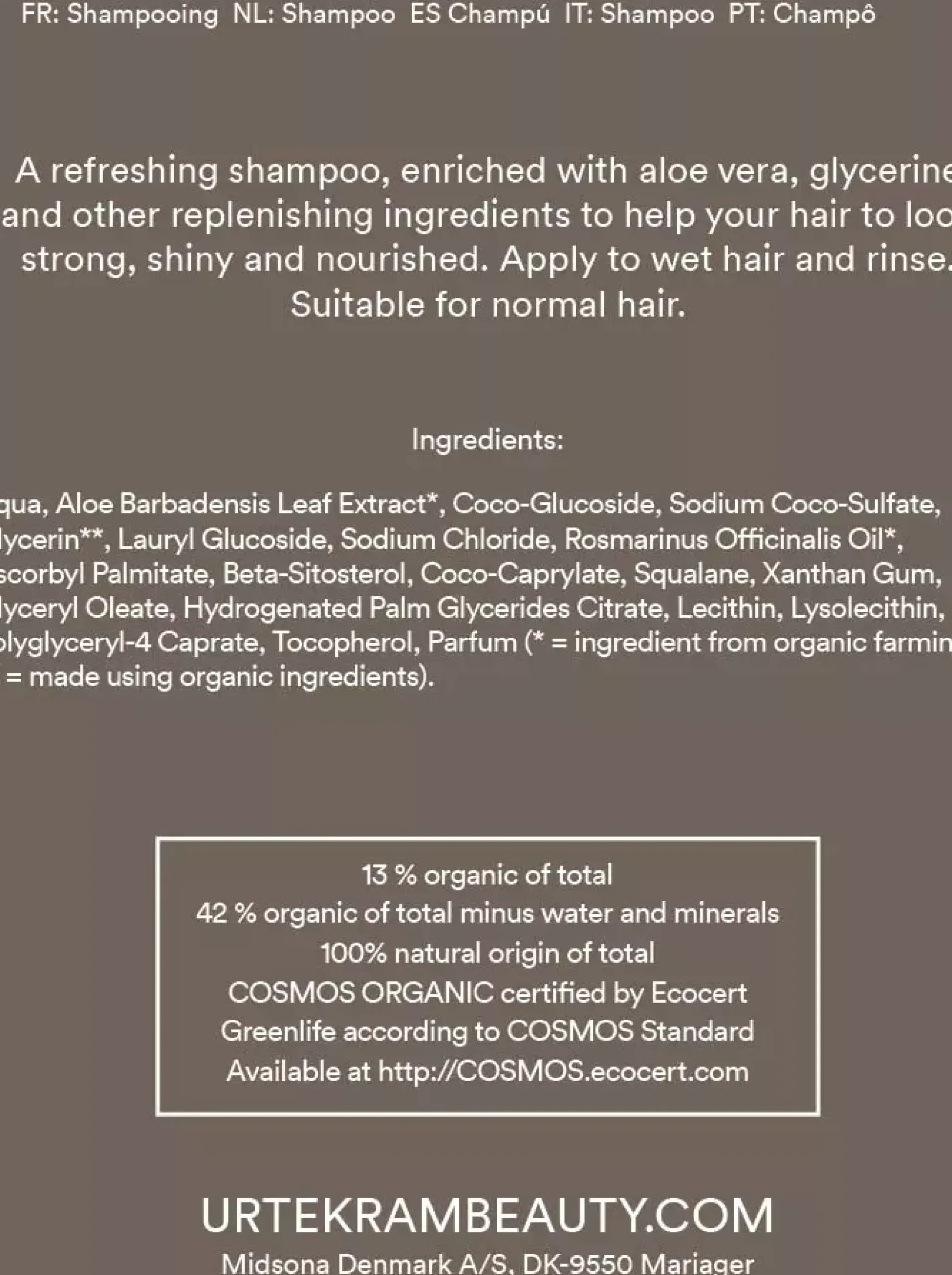 Urtekram Rosemary Shampoo 500 ml