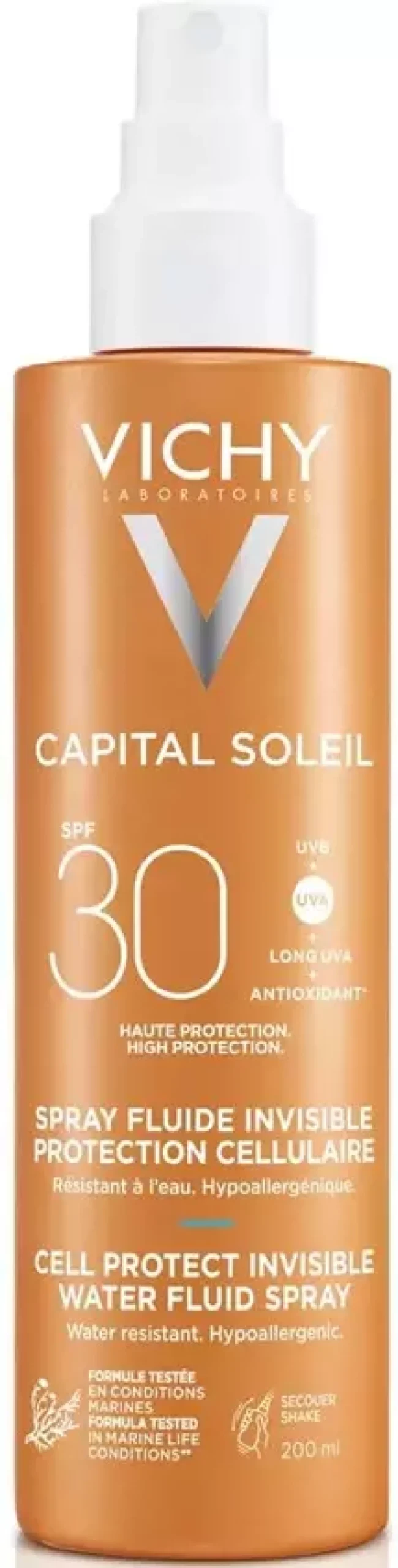 VICHYCapital Soleil Cell Protect Invisible Water Fluid Spray SPF30 200 ml