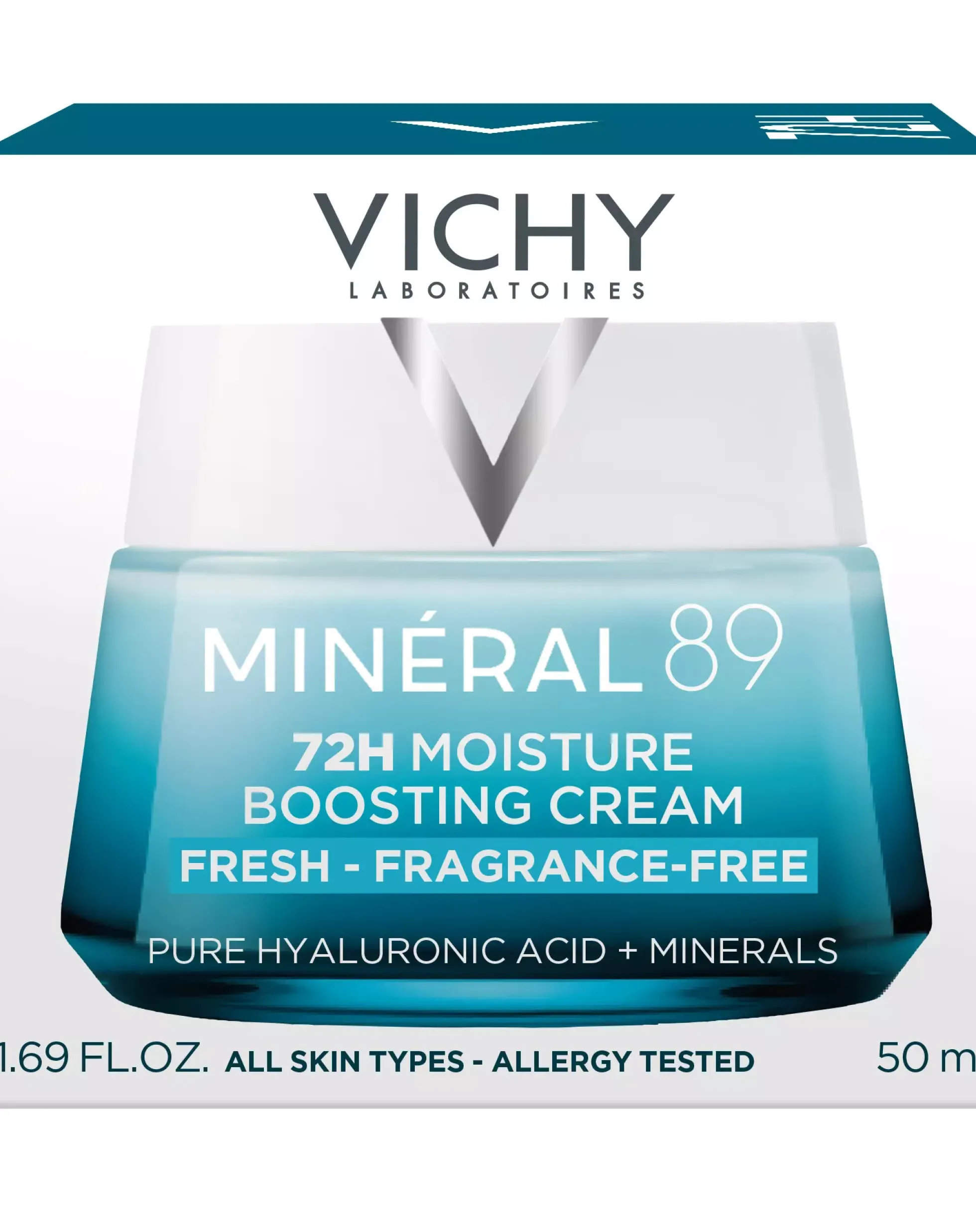 VICHYMineral 89 72H Moisture Boosting Cream Fragrance Free 50 ml