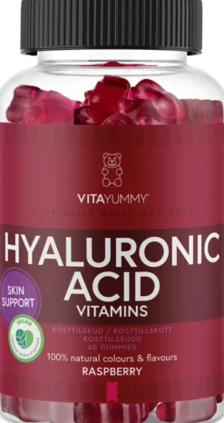 VitaYummy Hyaluronic Acid, Raspberry 60 st