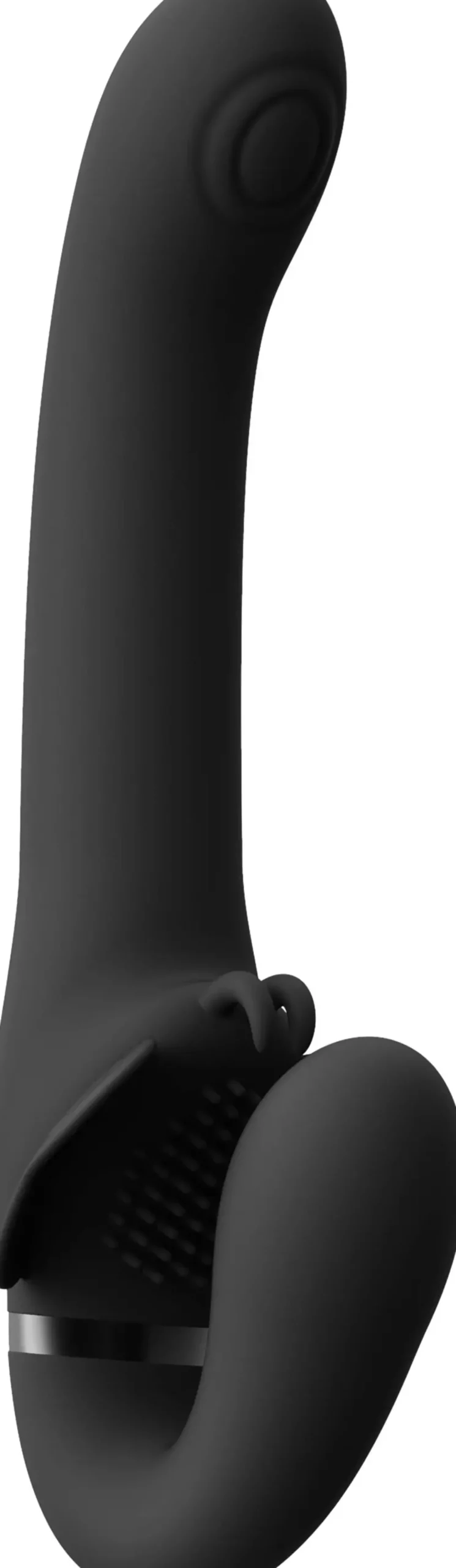 VIVEVIVE Satu Pulse-Wave & Vibrating Strapless Strapon Black