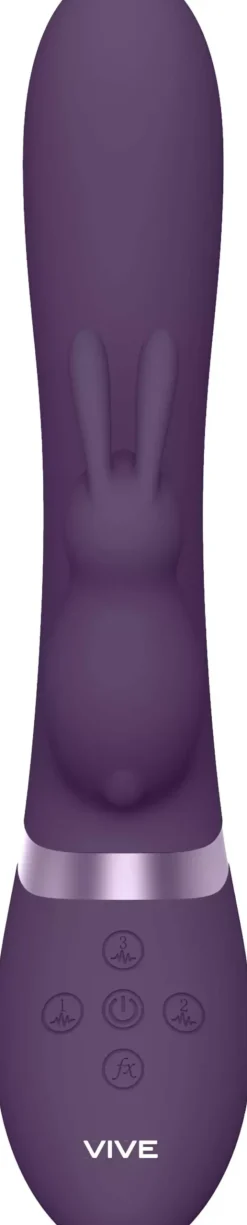 VIVEVIVE Taka Inflatable & Vibrating Rabbit Purple
