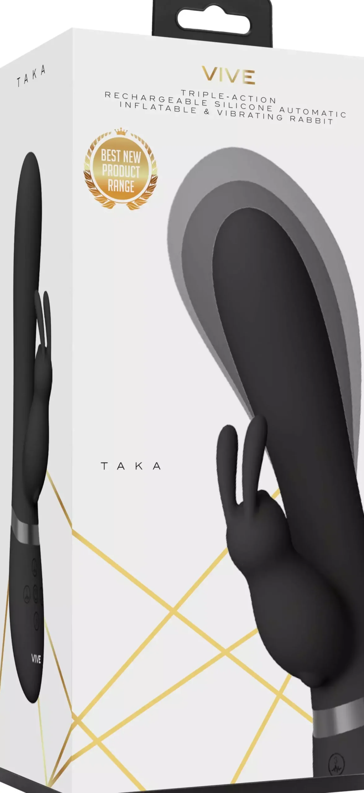 VIVEVIVE Taka Inflatable & Vibrating Rabbit Black
