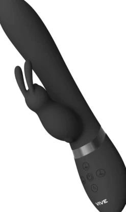 VIVEVIVE Taka Inflatable & Vibrating Rabbit Black