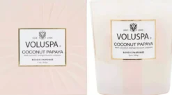 VoluspaCoconut Papaya Vermeil Boxed Candle 255 g
