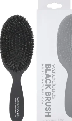 WatercloudsBlack Brush No.23 Cushion Brush, Natural Boar Bristles No.23