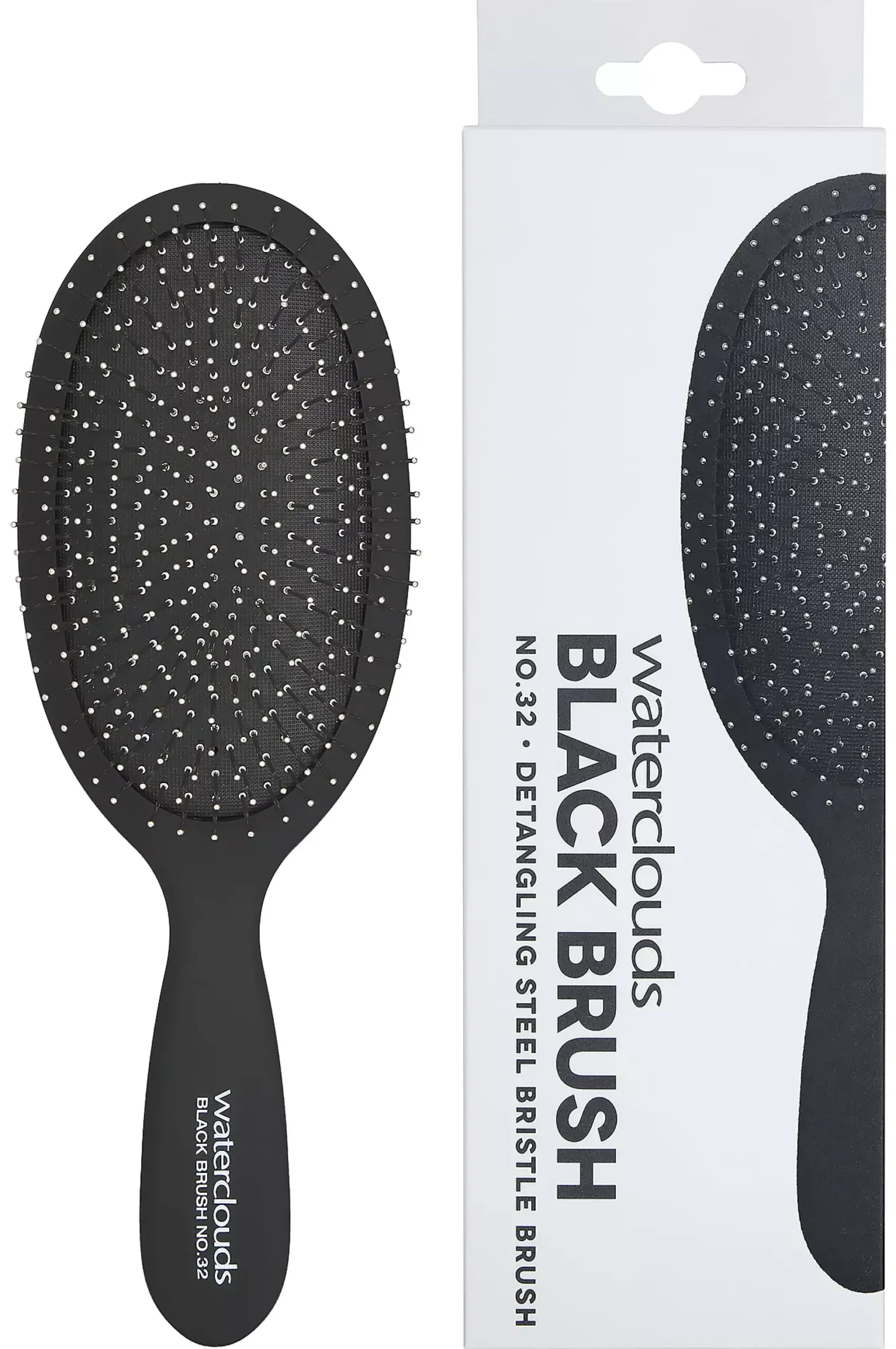 WatercloudsBlack Brush No.32 Detangling Steel Bristle Brush