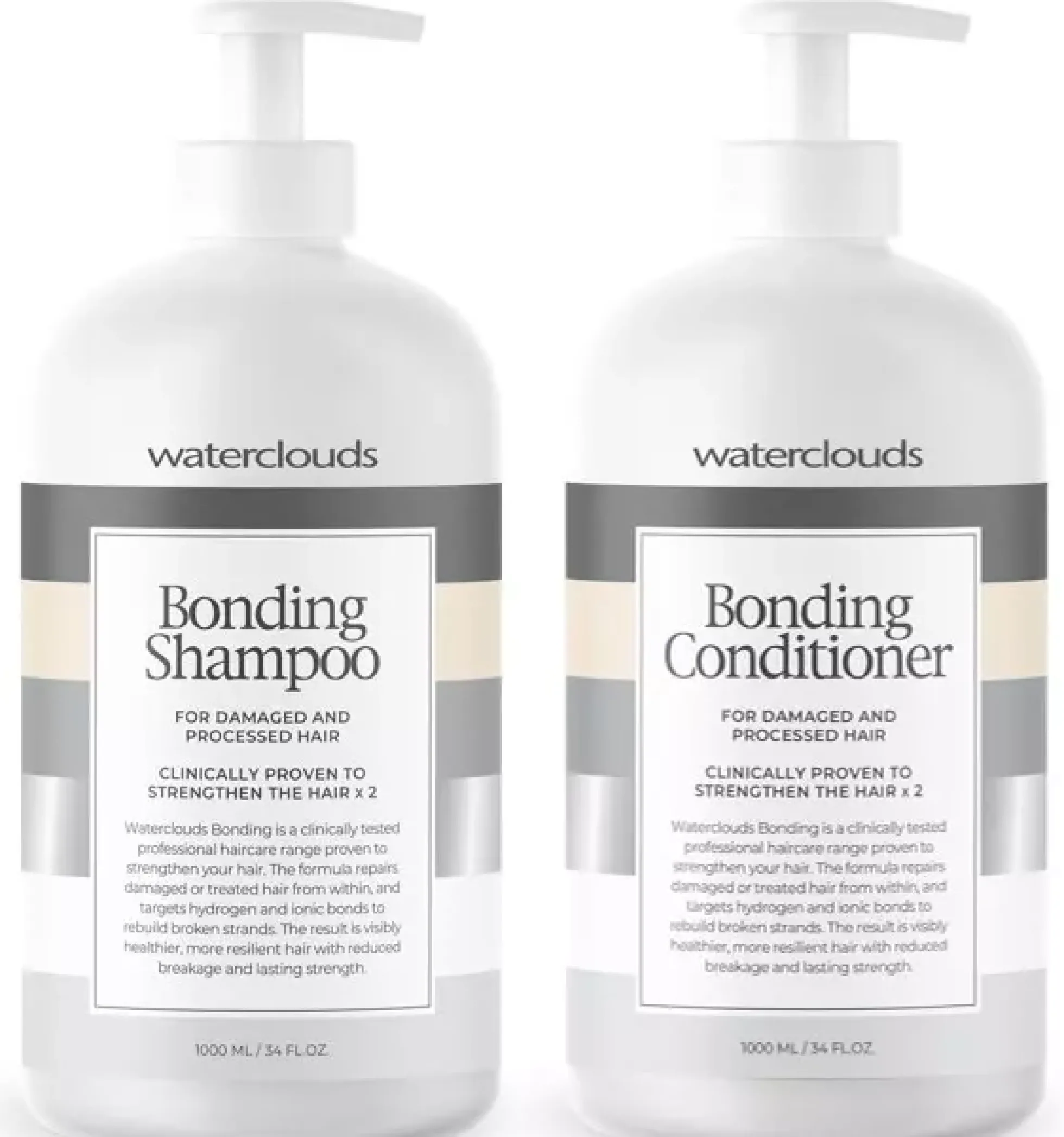 WatercloudsBonding Shampoo 1000 ml & Conditioner 1000 ml