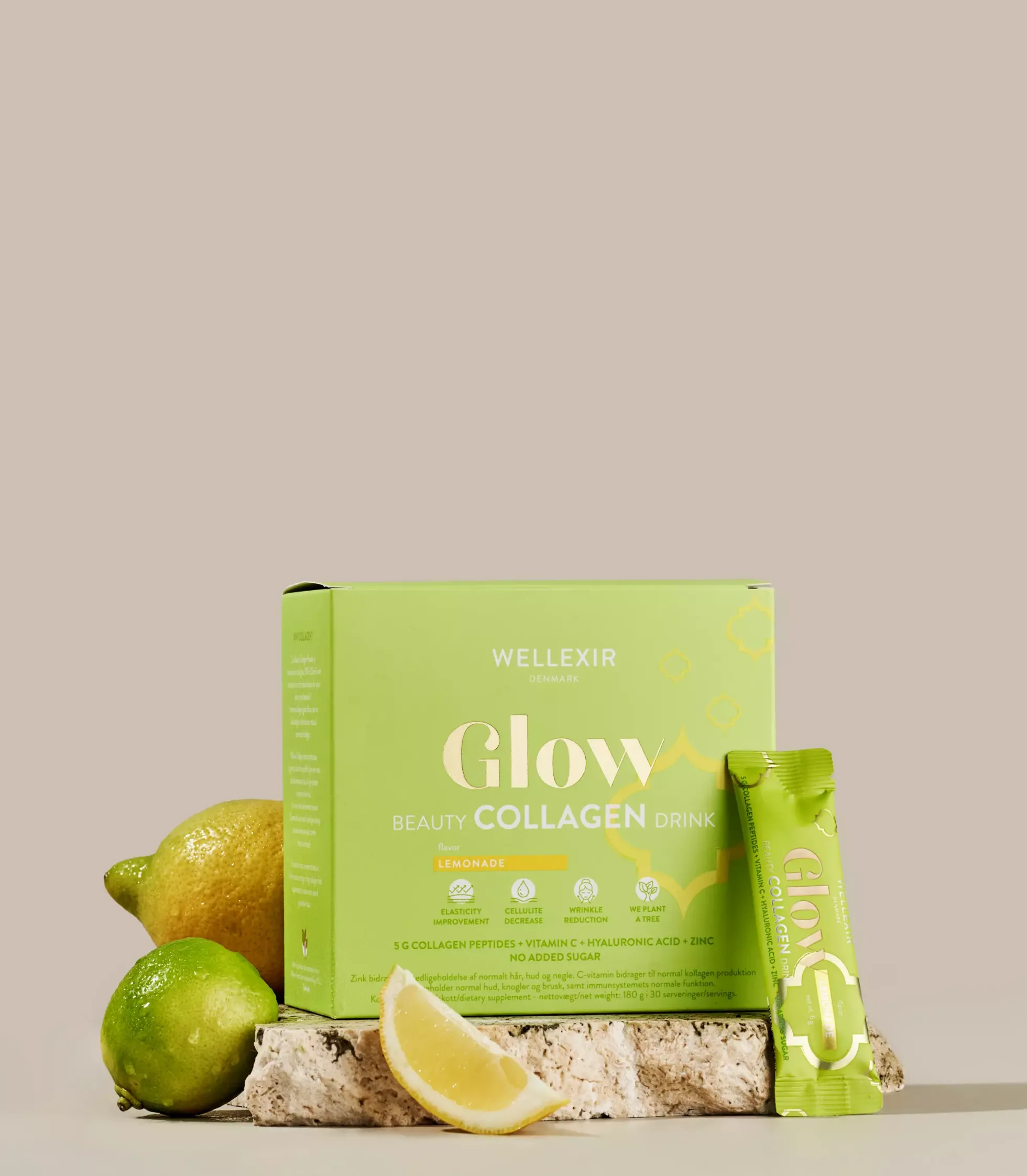 WellexirGlow Beauty Collagen Drink Lemonade 30x6g