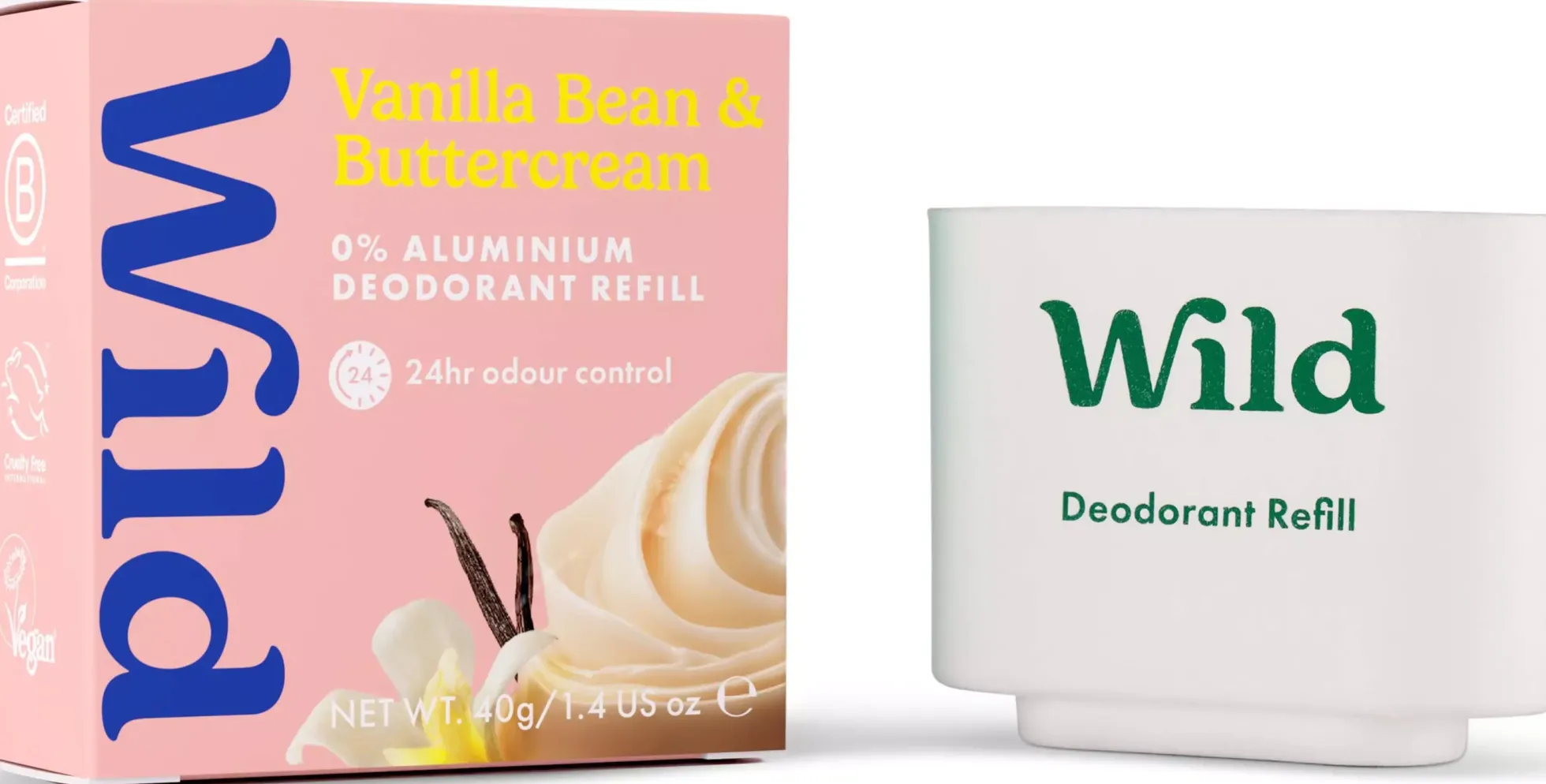 Wild Deo Stick Refill Vanilla Bean & Buttercream 40 g
